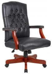 Traditional Italian Leather Executive Chair