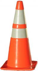 Orange Traffic Cone with Reflective Collar
