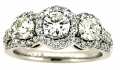 Diamond Across-The-Finger Ring